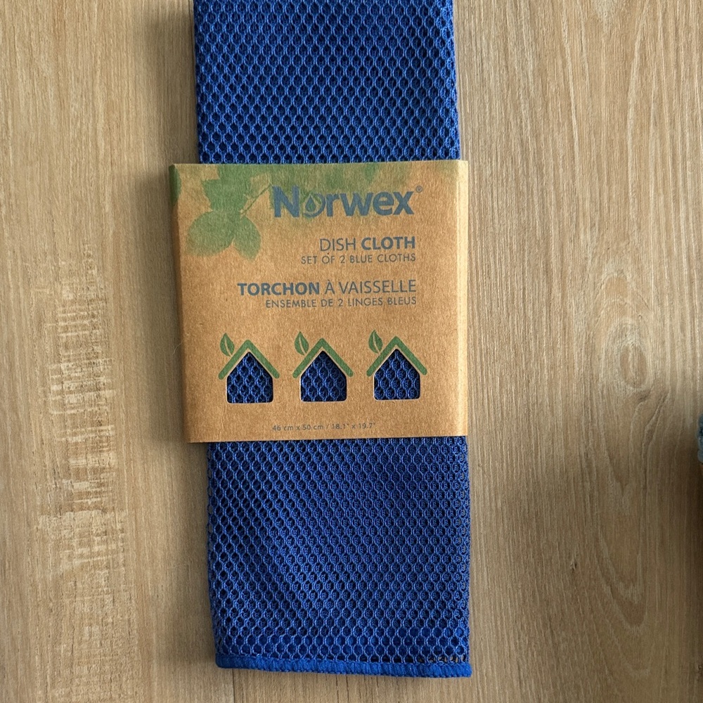 Norwex Blue Dish Cloth set of 2